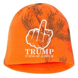 Finger Trump U Son of a B Kati - Camo Knit Beanie