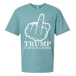 Finger Trump U Son of a B Sueded Cloud Jersey T-Shirt