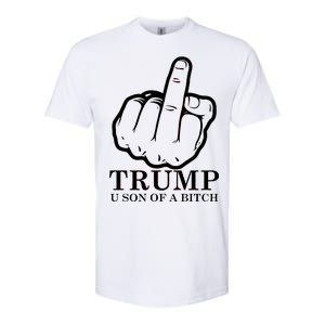 Finger Trump U Son of a B Softstyle CVC T-Shirt