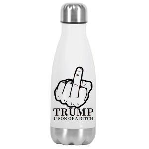 Finger Trump U Son of a B Stainless Steel Insulated Water Bottle