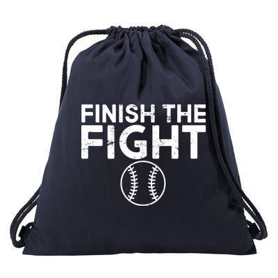 Finish The Fight Washington Baseball Drawstring Bag