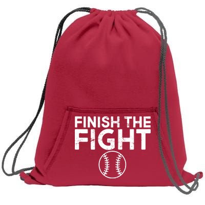 Finish The Fight Washington Baseball Sweatshirt Cinch Pack Bag