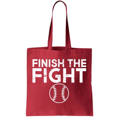 Finish The Fight Washington Baseball Tote Bag