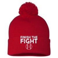 Finish The Fight Washington Baseball Pom Pom 12in Knit Beanie