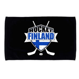 Finland Hockey Team Shield Microfiber Hand Towel