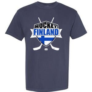 Finland Hockey Team Shield Garment-Dyed Heavyweight T-Shirt