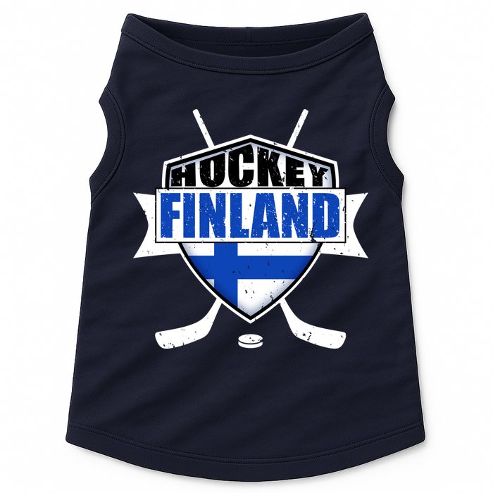 Finland Hockey Team Shield Doggie Tank