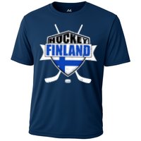 Finland Hockey Team Shield Cooling Performance Crew T-Shirt