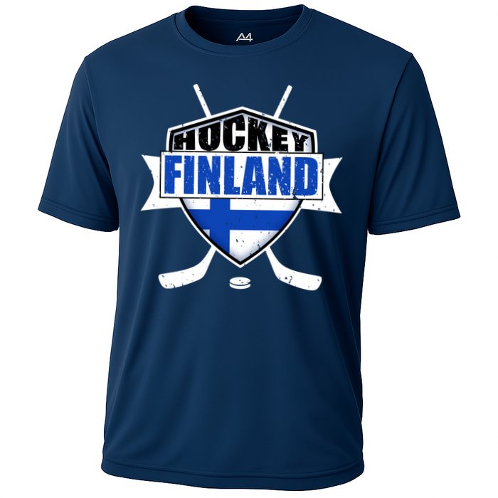 Finland Hockey Team Shield Cooling Performance Crew T-Shirt