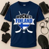Finland Hockey Team Shield Cooling Performance Crew T-Shirt