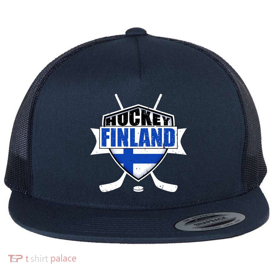 Finland Hockey Team Shield Flatbill Hat
