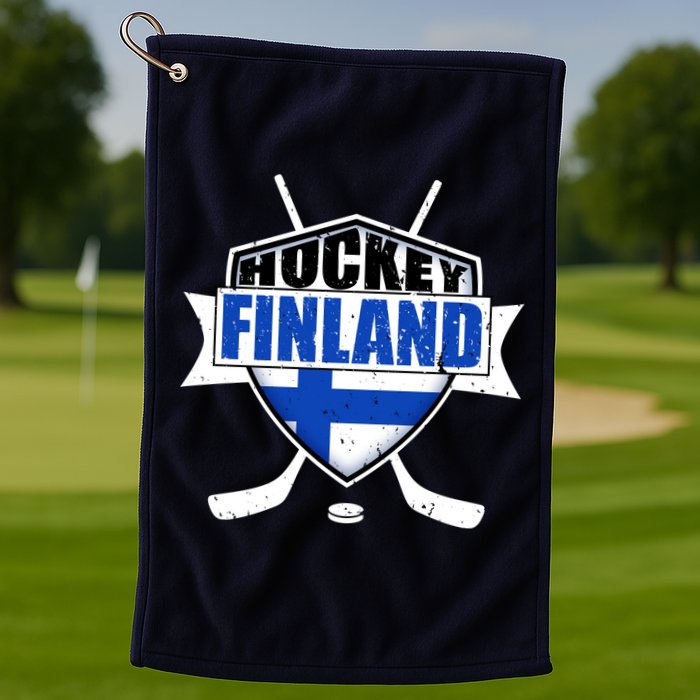 Finland Hockey Team Shield Golf Towel