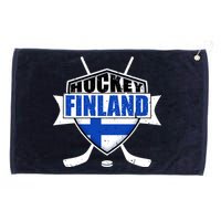 Finland Hockey Team Shield Grommeted Golf Towel