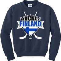 Finland Hockey Team Shield Kids Sweatshirt