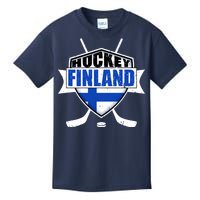 Finland Hockey Team Shield Kids T-Shirt