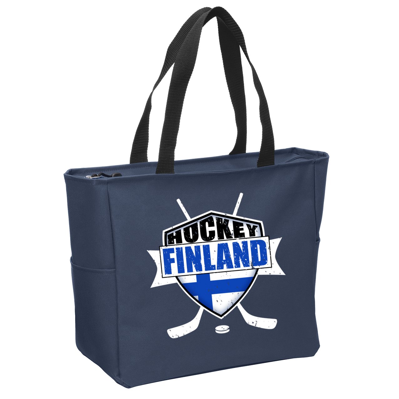 Finland Hockey Team Shield Zip Tote Bag
