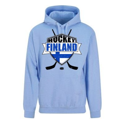 Finland Hockey Team Shield Unisex Surf Hoodie