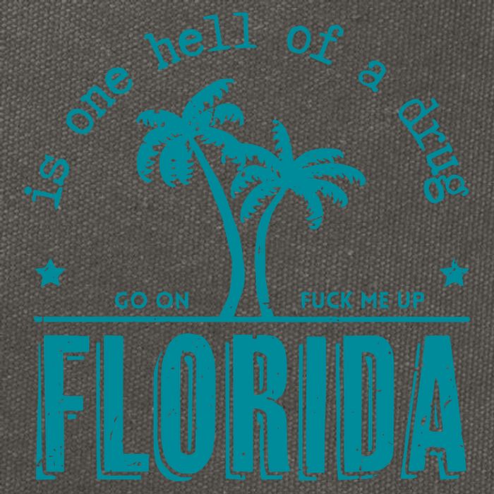 Florida Is One Hell Of A Drug Taylor Lyrics Ttpd Cotton Canvas Backpack