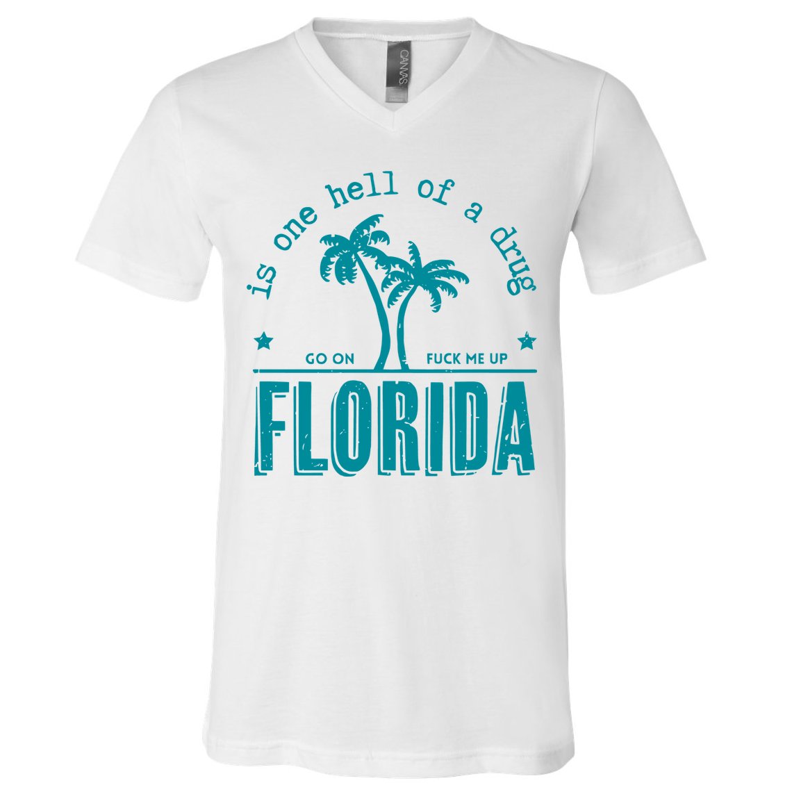 Florida Is One Hell Of A Drug Taylor Lyrics Ttpd V-Neck T-Shirt