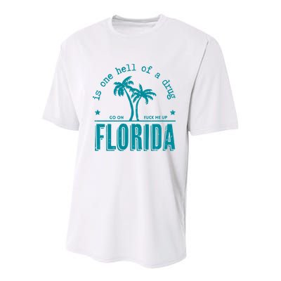 Florida Is One Hell Of A Drug Taylor Lyrics Ttpd Youth Performance Sprint T-Shirt