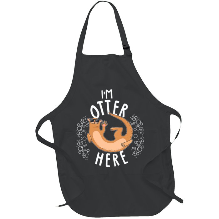 Funny I'm Otter Here Apron
