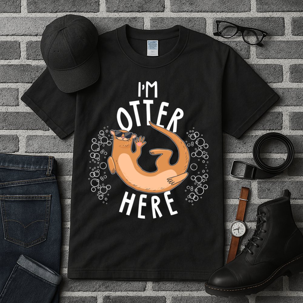 Funny I'm Otter Here Tall T-Shirt