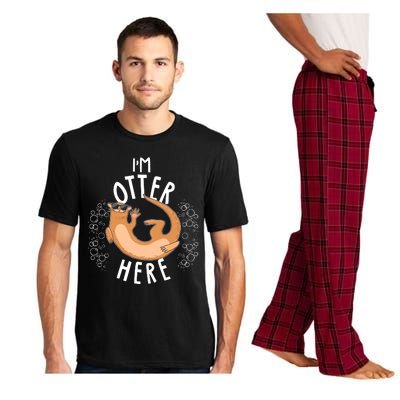 Funny I'm Otter Here Pajama Set