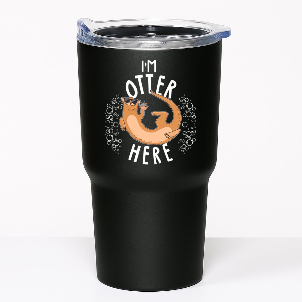 Funny I'm Otter Here Tumbler