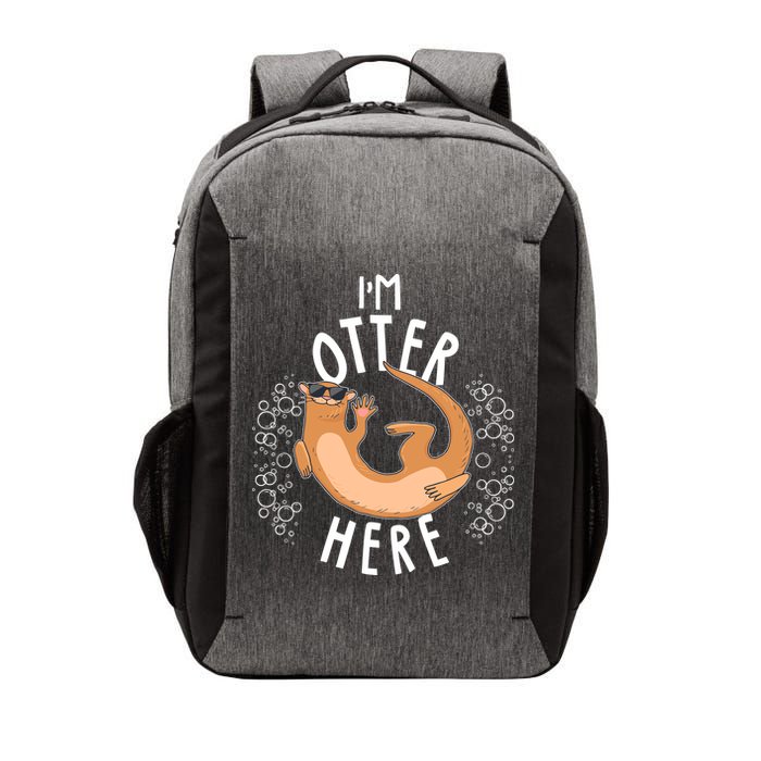 Funny I'm Otter Here Vector Backpack