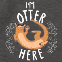 Funny I'm Otter Here Vector Backpack
