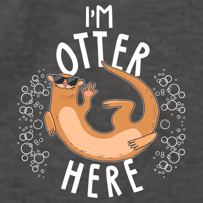 Funny I'm Otter Here Vector Backpack