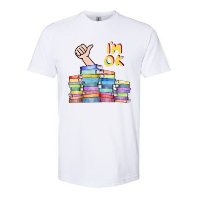 Funny I'm Ok Reading Books Nerd National Book Day Lover Cool Gift Softstyle® CVC T-Shirt