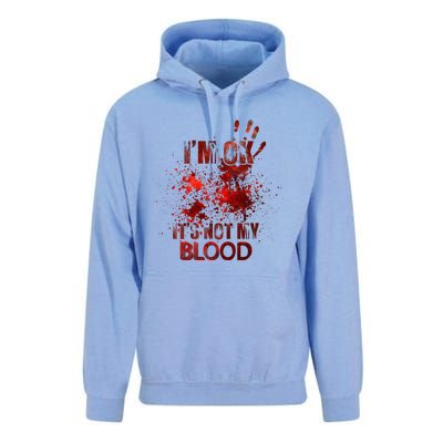 Funny Im Ok Its Not My Blood Unisex Surf Hoodie