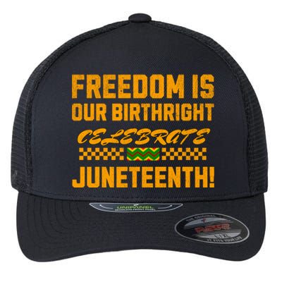 Freedom Is Our Birthright Celebrate Junenth! Gift Flexfit Unipanel Trucker Cap