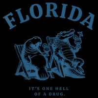 Florida ItS One Hell Of A Drug Funny Crocodile And Manatees 16 in Basic Backpack