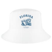 Florida ItS One Hell Of A Drug Funny Crocodile And Manatees Cool Comfort Performance Bucket Hat