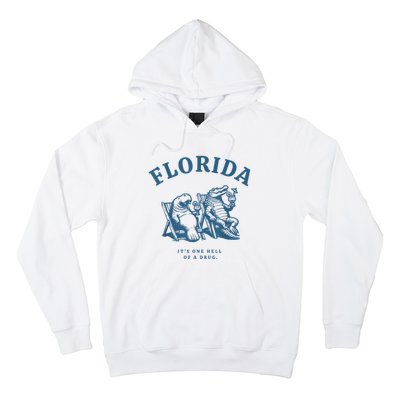 Florida ItS One Hell Of A Drug Funny Crocodile And Manatees Hoodie