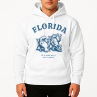 Florida ItS One Hell Of A Drug Funny Crocodile And Manatees Hoodie