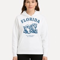 Florida ItS One Hell Of A Drug Funny Crocodile And Manatees Hoodie