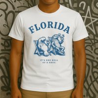 Florida ItS One Hell Of A Drug Funny Crocodile And Manatees T-Shirt