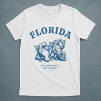 Florida ItS One Hell Of A Drug Funny Crocodile And Manatees T-Shirt