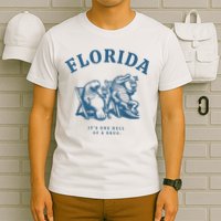 Florida ItS One Hell Of A Drug Funny Crocodile And Manatees T-Shirt