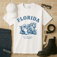 Florida ItS One Hell Of A Drug Funny Crocodile And Manatees Tall T-Shirt