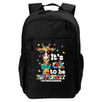 Funny ItS Ok To Be Different Autism Awareness Giraffe Backpack