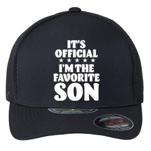 Funny Its Official Im The Favorite Son Flexfit Unipanel Trucker Cap