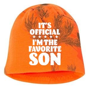 Funny Its Official Im The Favorite Son Kati - Camo Knit Beanie