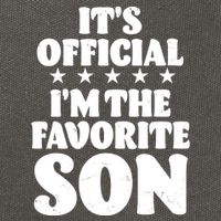 Funny Its Official Im The Favorite Son Cotton Canvas Backpack