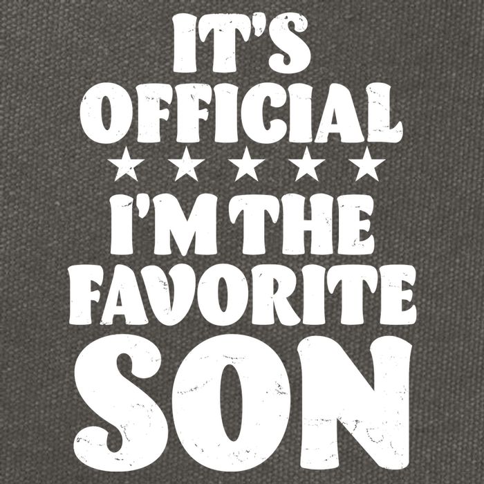Funny Its Official Im The Favorite Son Cotton Canvas Backpack