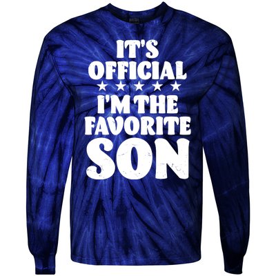 Funny Its Official Im The Favorite Son Tie-Dye Long Sleeve Shirt