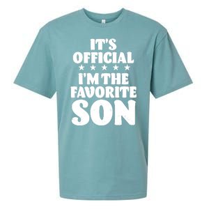 Funny Its Official Im The Favorite Son Sueded Cloud Jersey T-Shirt